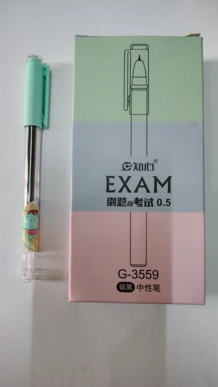 6 blue gel pens smooth writing