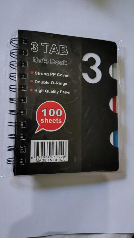 نوته سلك 100 ورقة بفواصل للتدوين والدراسة وتنظيم الملاحظات