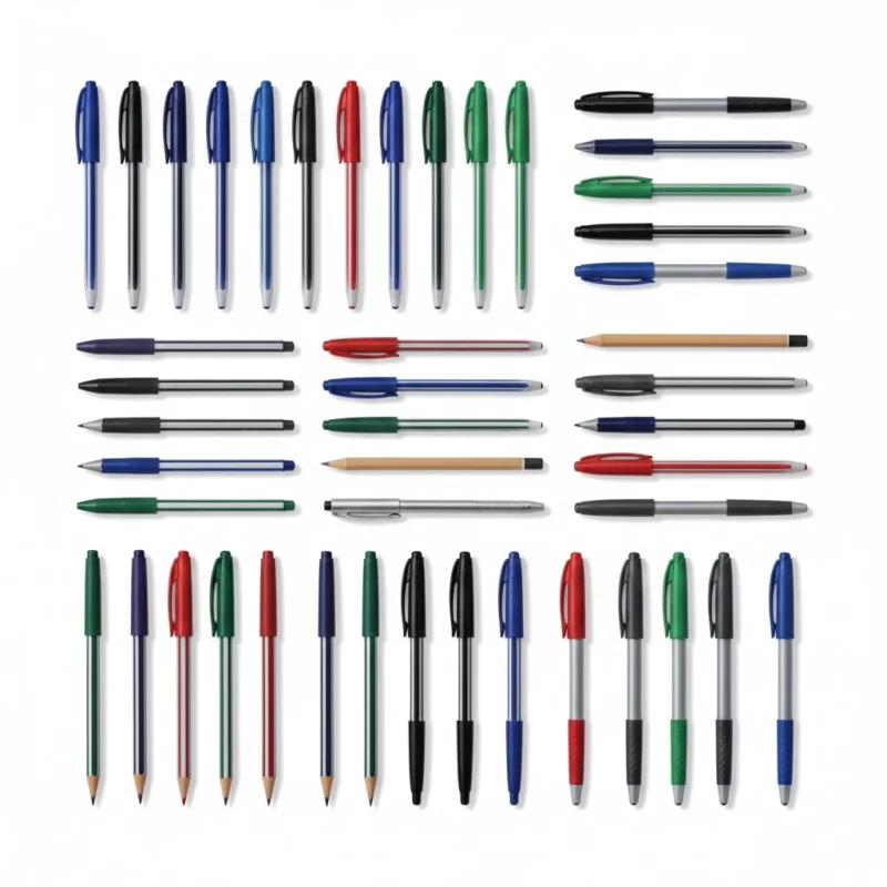 الأقلام المكتبية بجميع أنواعها للاستخدام اليومي والدراسة