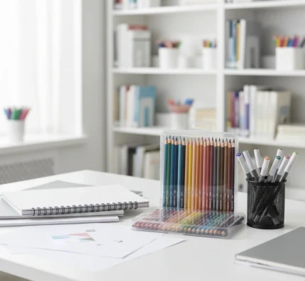 اقلام تلوين متعددة الالوان للرسم والاستخدام المدرسي