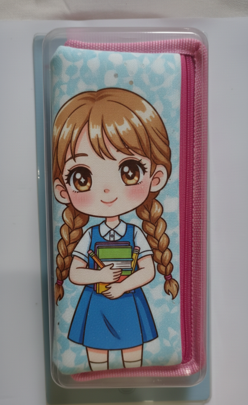 مقلمة بنات مدرسية برسومات كرتونية متنوعة نفس الشكل مع اختلاف الطباعة داخل مصر