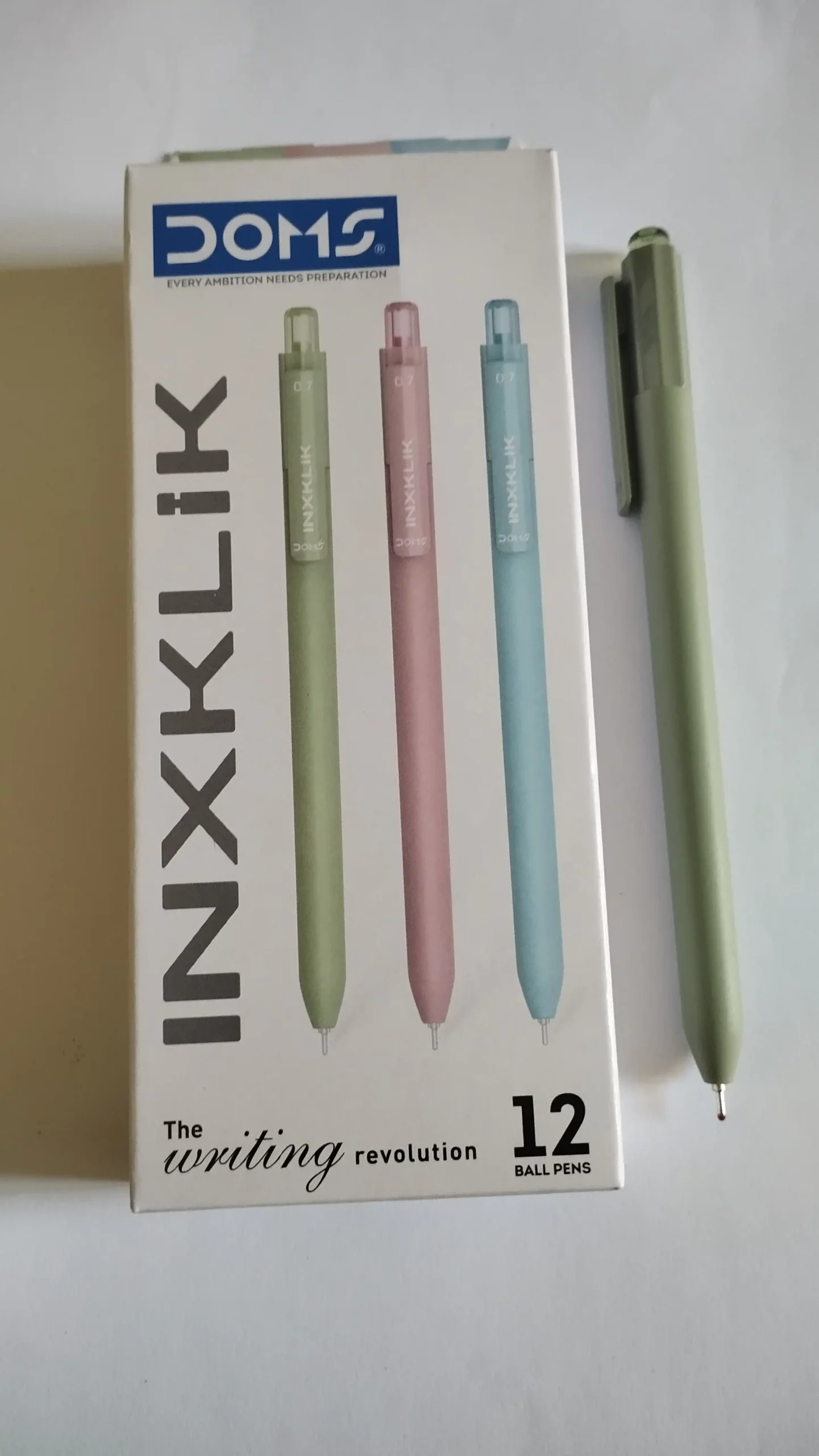 6 اقلام حبر دومز INXKLIK باستيل سن 0.7 مم 6 اقلام حبر دومز INXKLIK الوان باستيل سن ناعم للكتابه اليوميه بدون عبوه