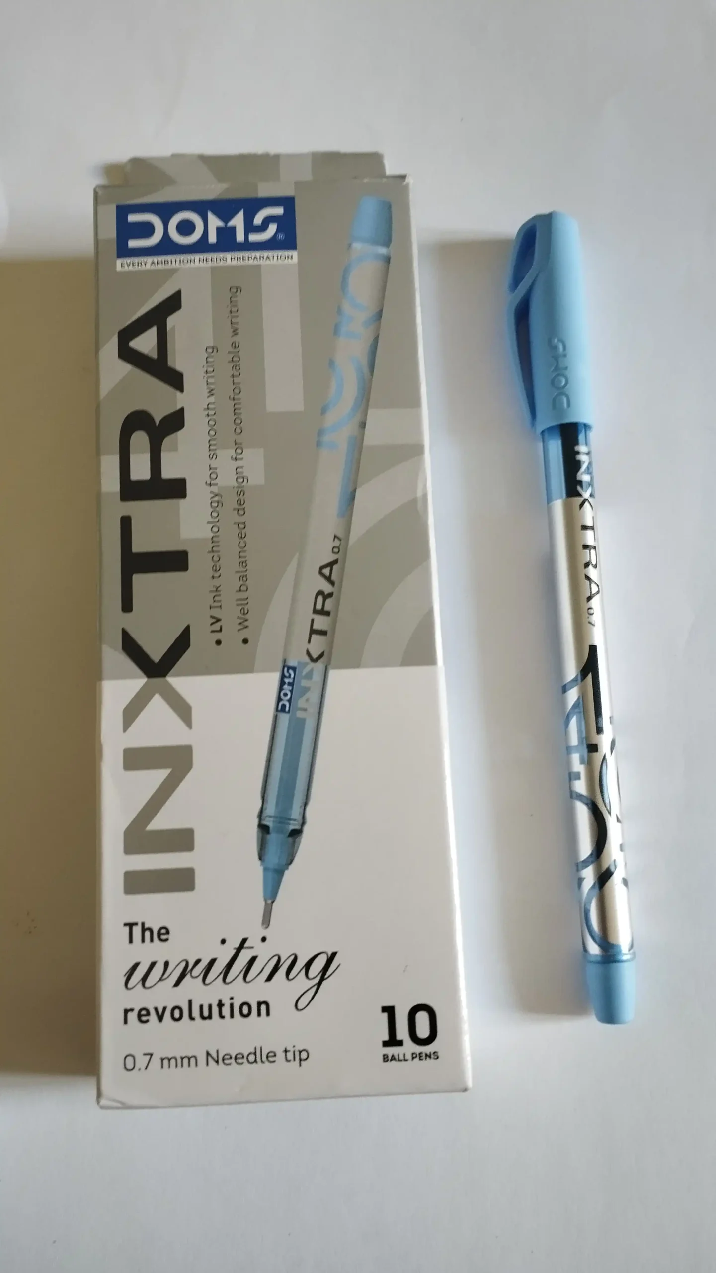 اقلام جاف دومز Inktra ازرق 0.7 مم عدد 5 بدون عبوه 5 اقلام جاف دومز Inxktra سن 0.7 مم لون ازرق بدون عبوه